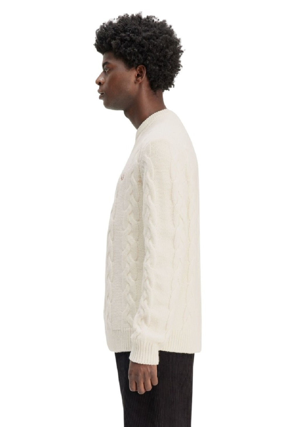Cream Classic Cable Knit Sweater