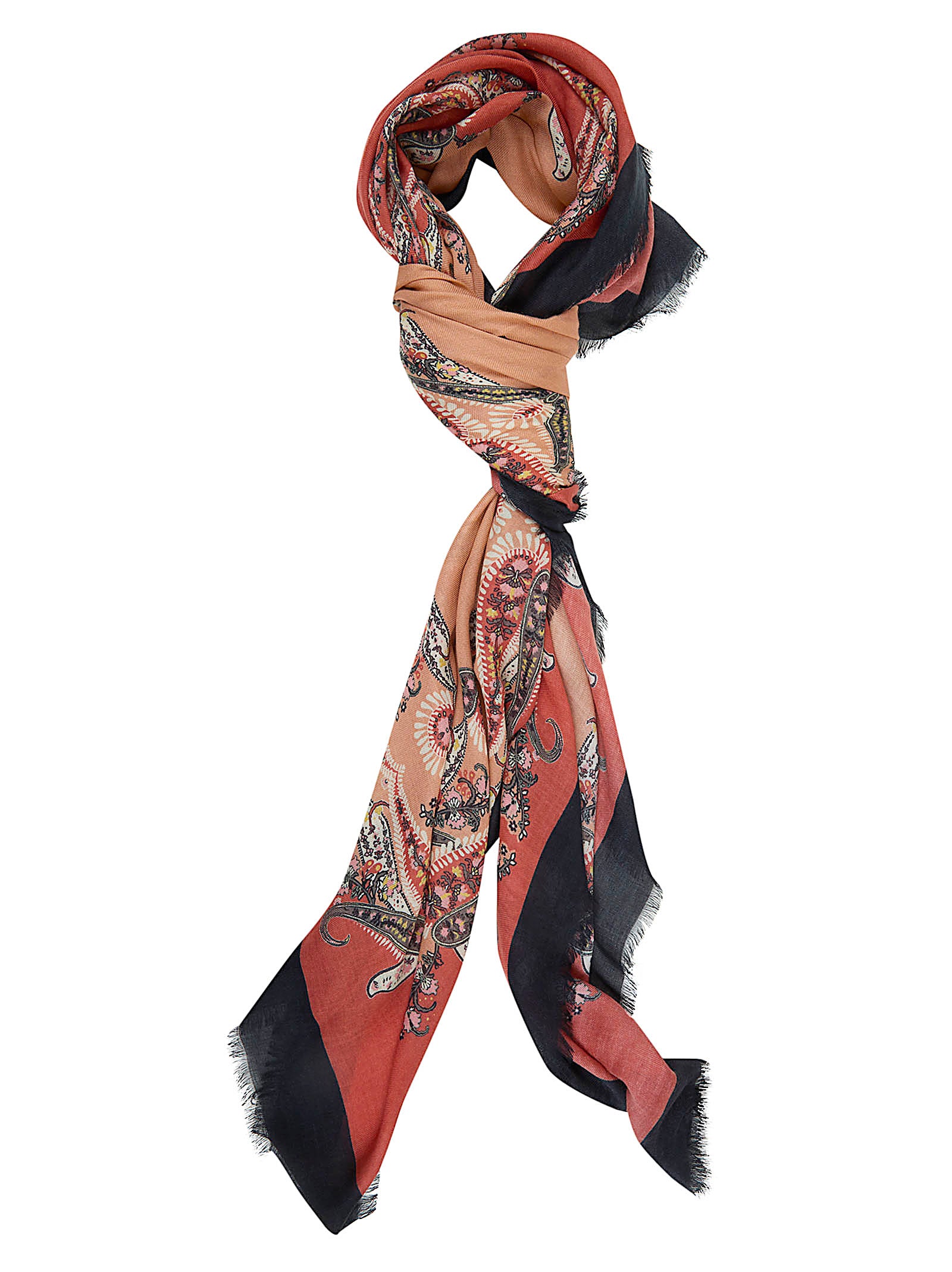 Multicolour Modal-Cashmere Blend Soft Scarf
