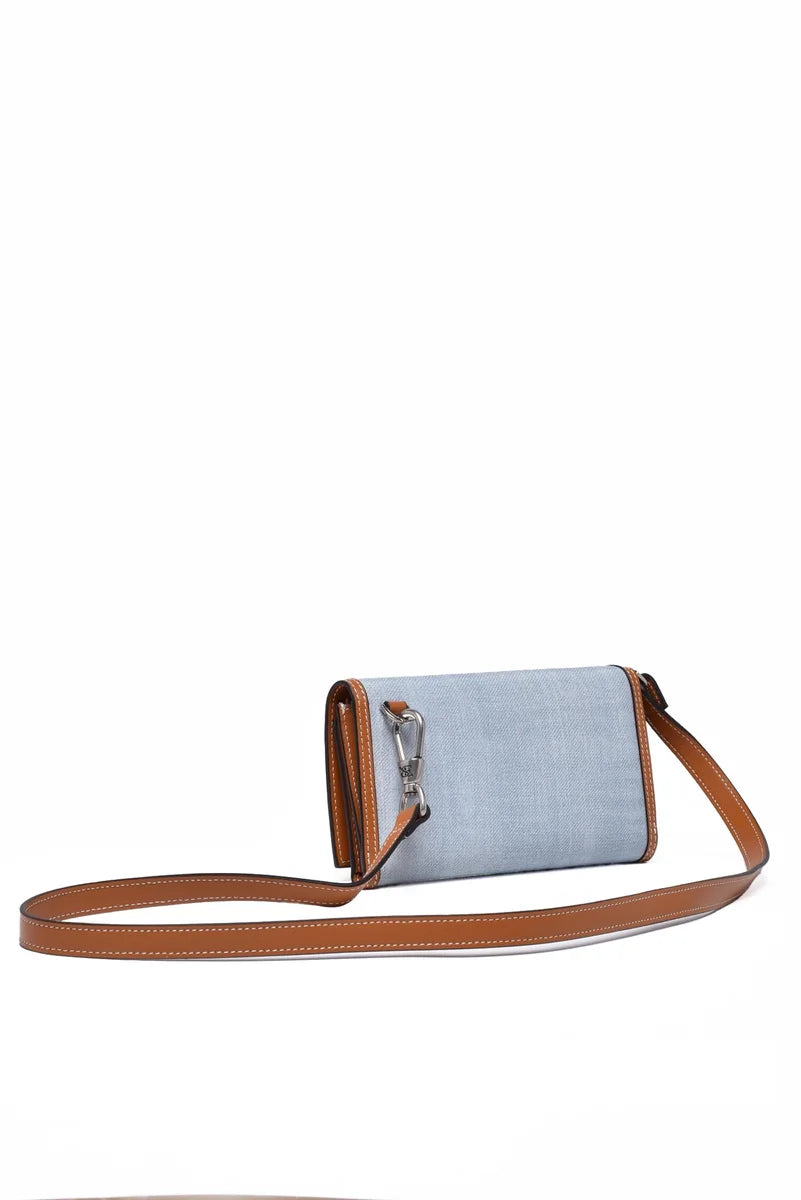 Wallet with Strap - Light Blue