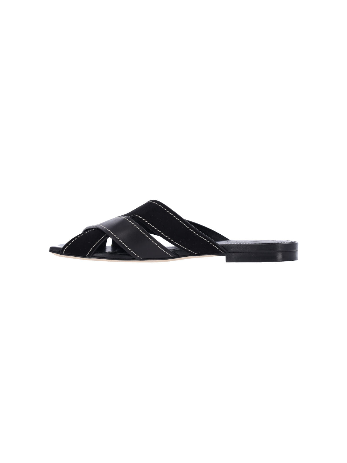 Leather Sandals – Black