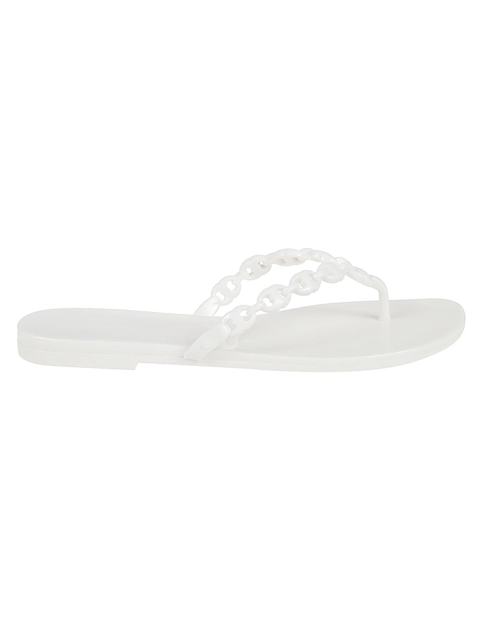 Gemini Thong Sandals with Chain-Link Detailing