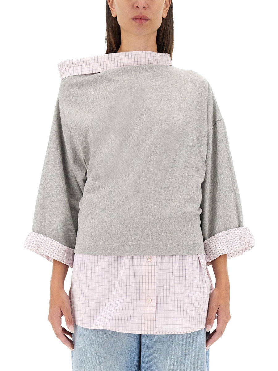 Cotton Shirt Sweatshirt