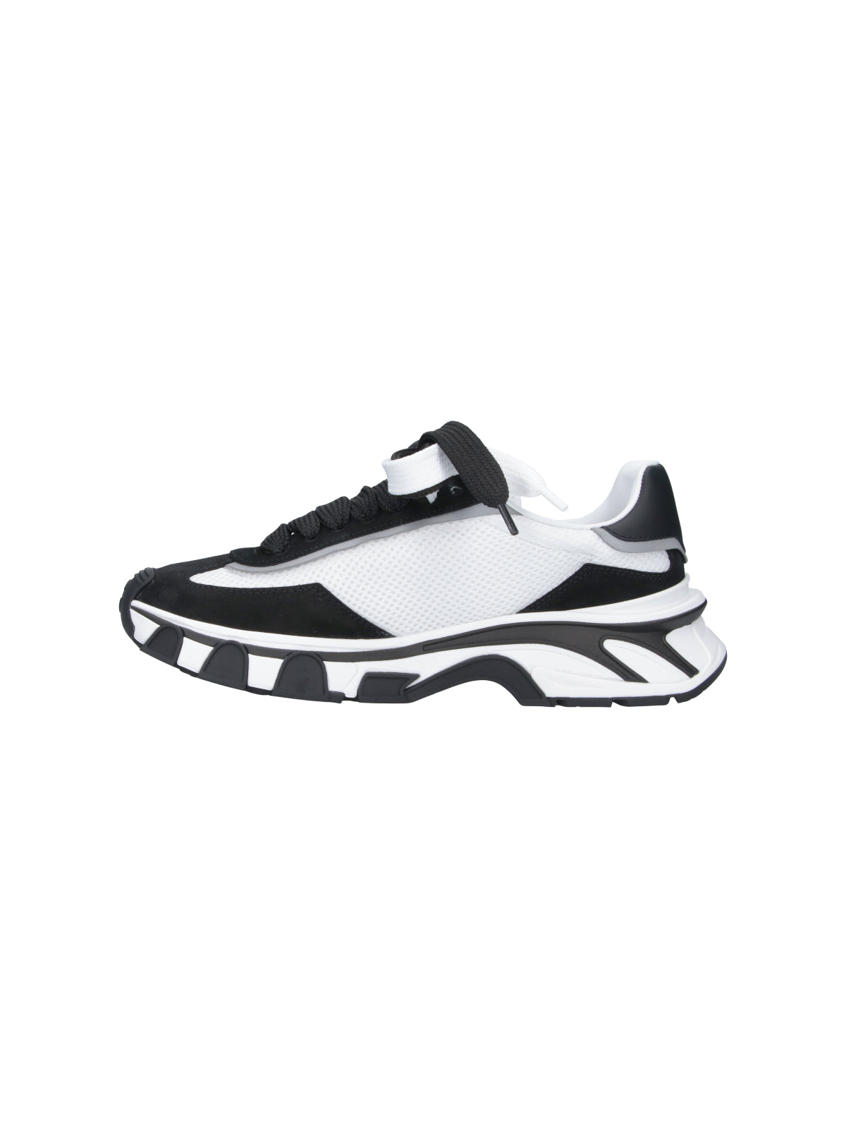 White DG Country Road Leather Sneakers