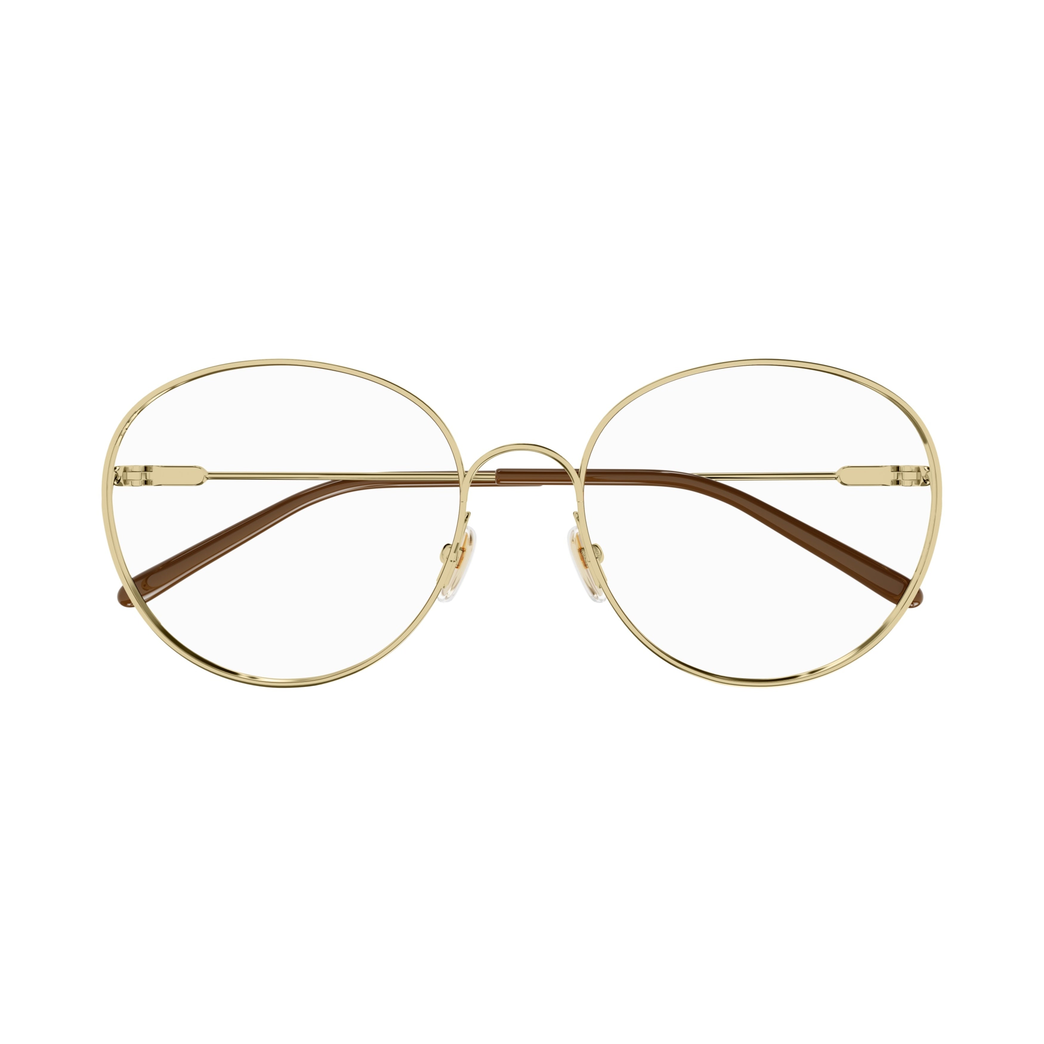 Ch0209o Delicate Gold-tone Metal Frame Eyeglasses
