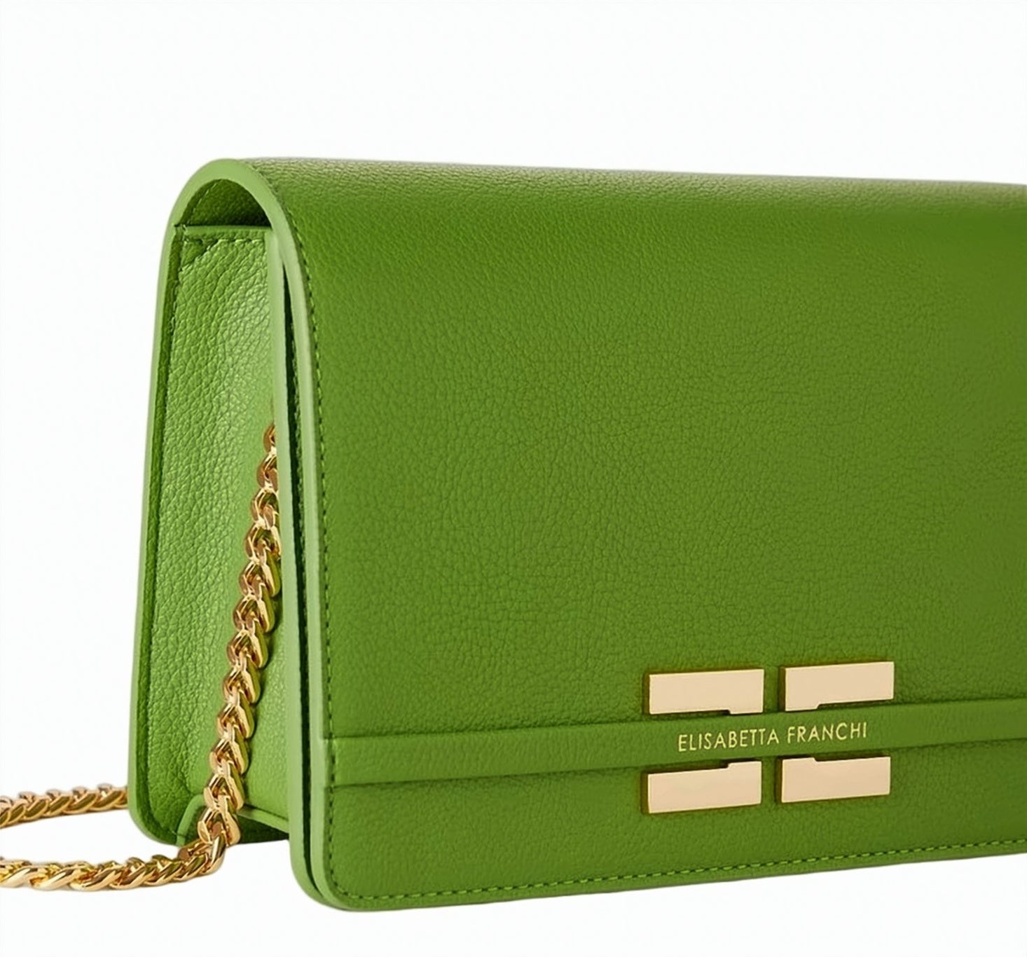 Leather Effect Chain Shoulder Bag