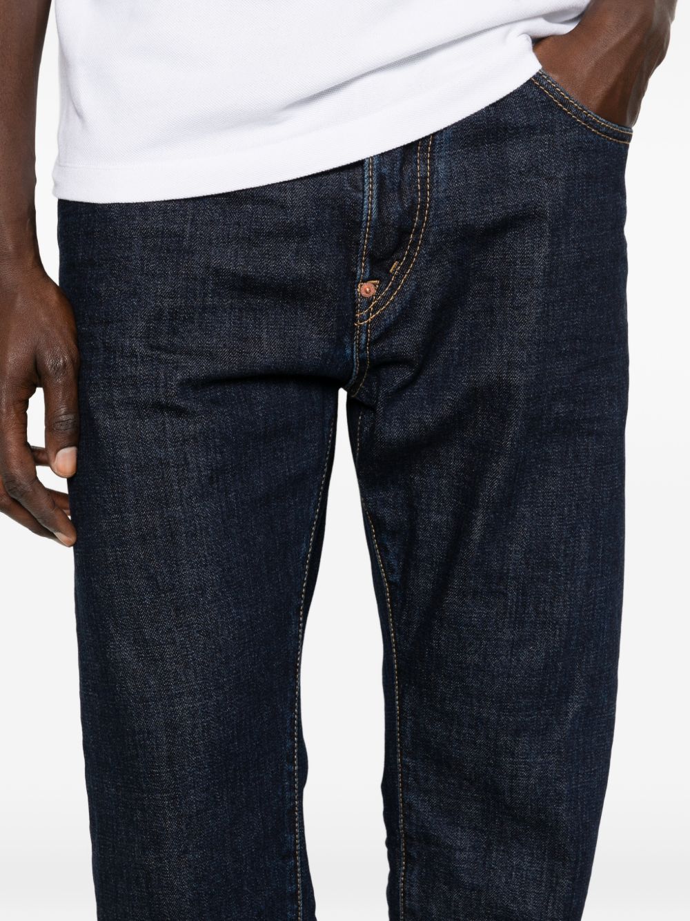 Dark Indigo Straight-Leg Denim Jeans