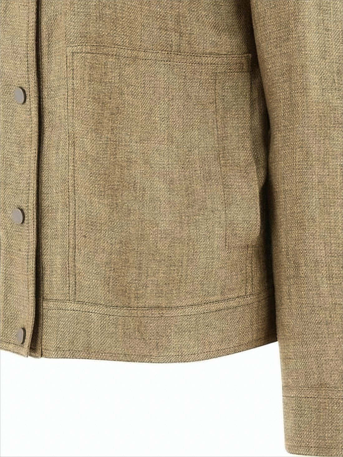 Textured Linen Jacket with Boxy Silhouette