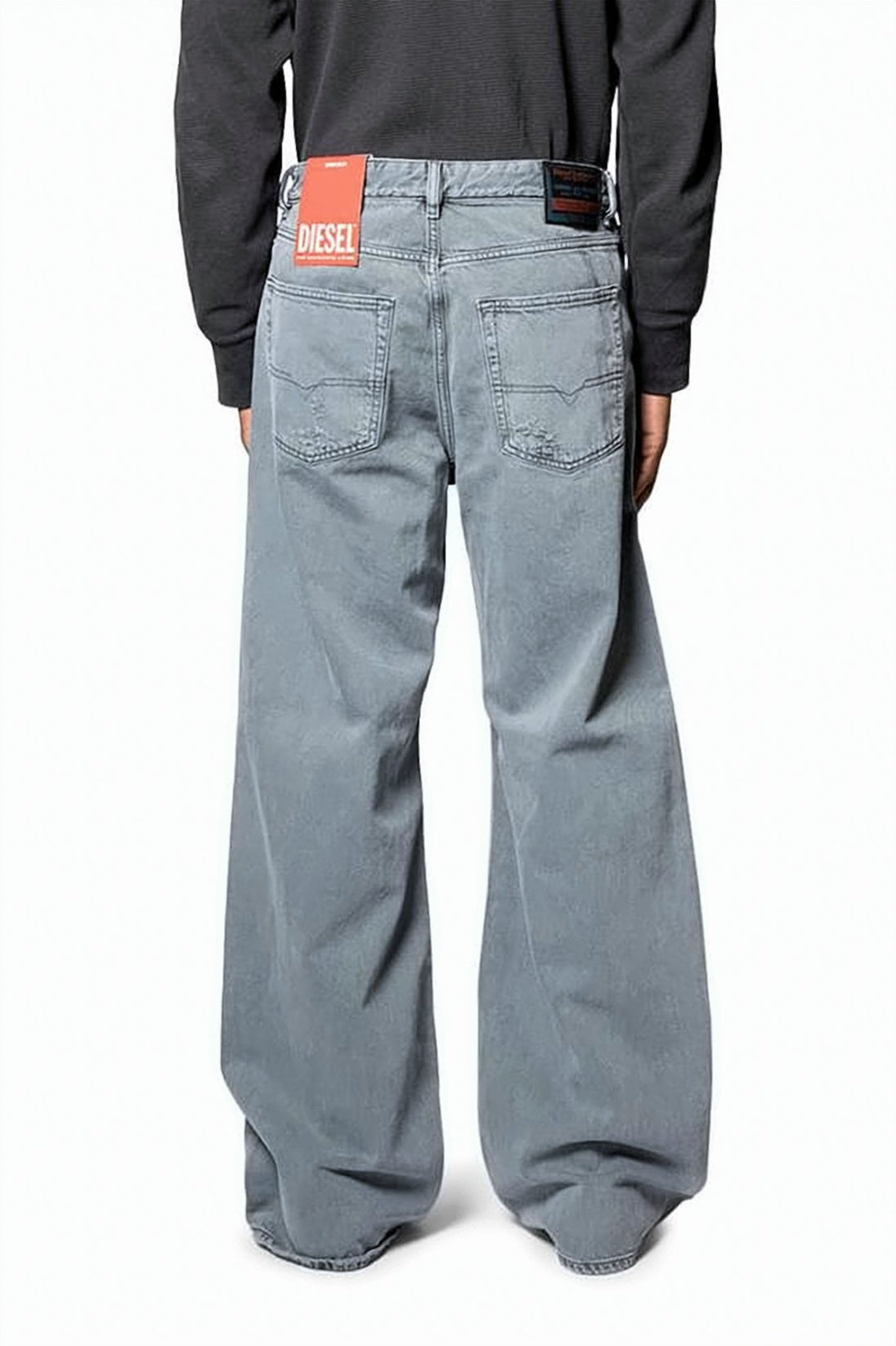 Wide-Leg Denim Pants