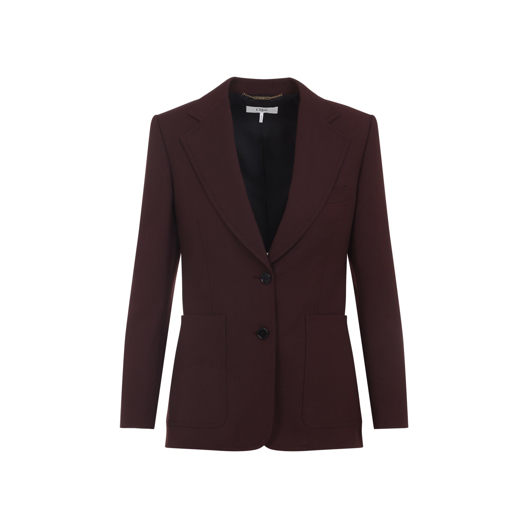 Structured Tailored Jacket With Classic Lapel