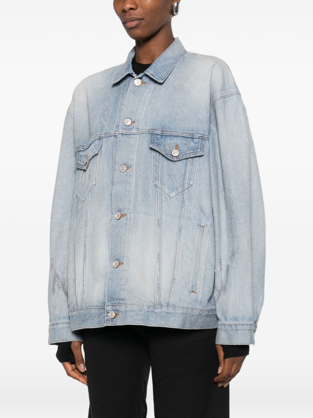 Light Washed Oversized Denim Jacket