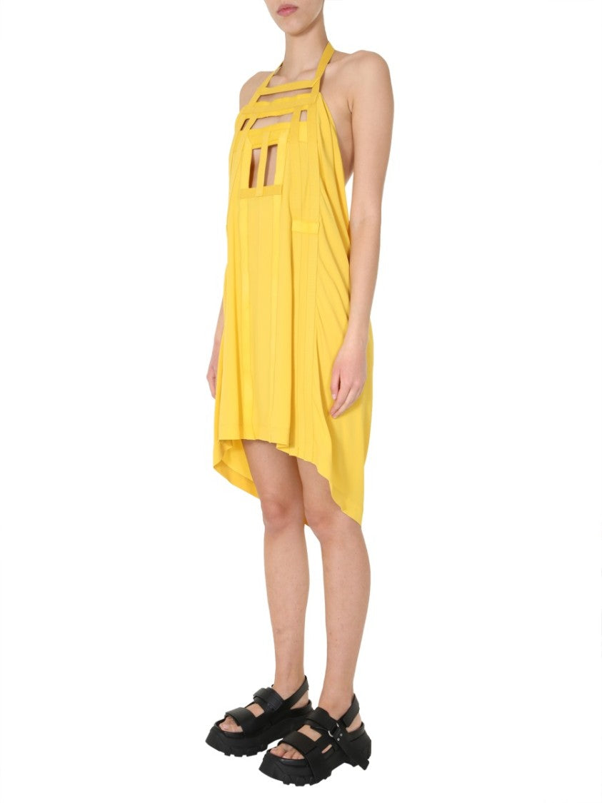 Geometric Cut-Out Midi Dress