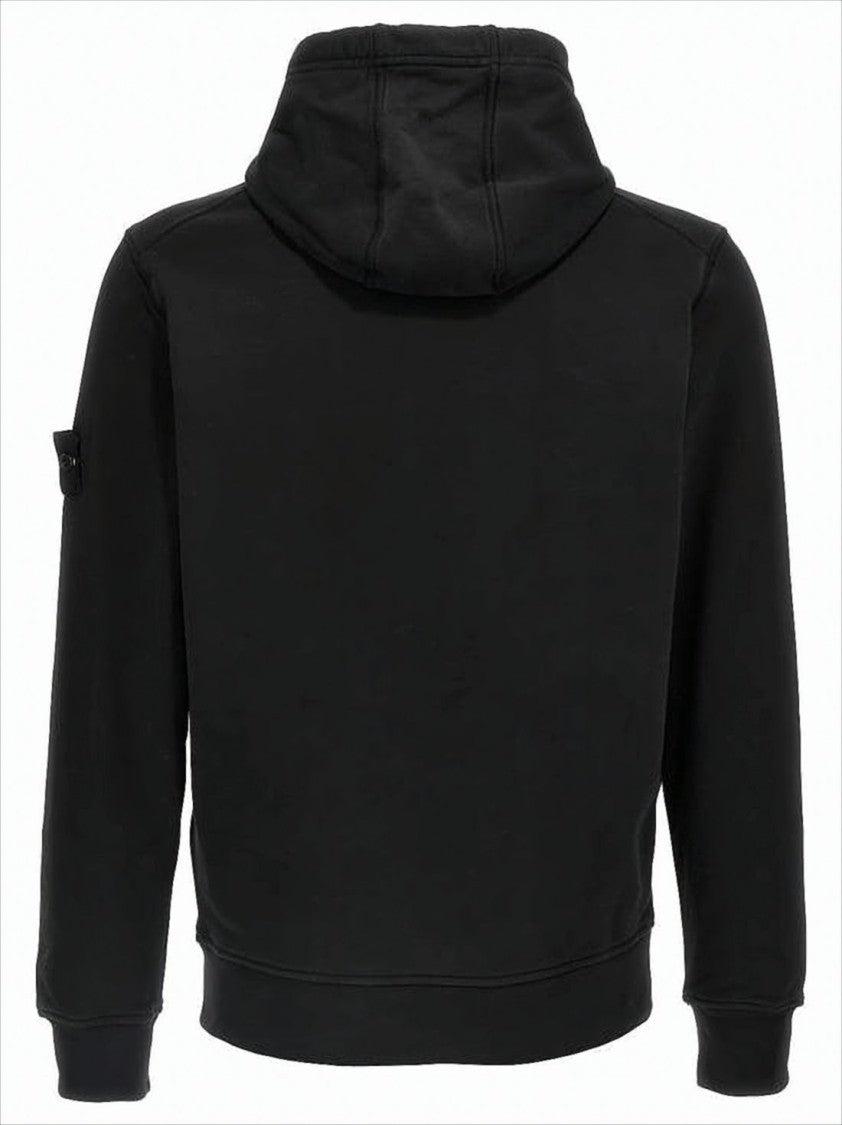 Black Hoodie with Drawstring Hood