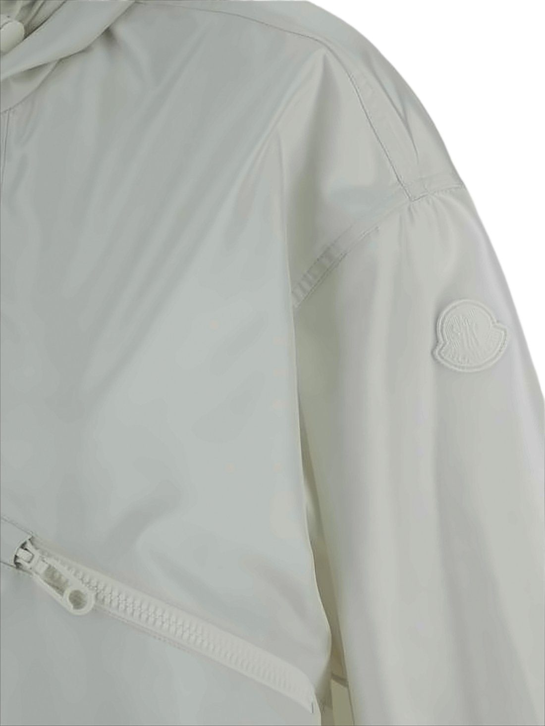 Cropped Lightweight Jacket with Hood