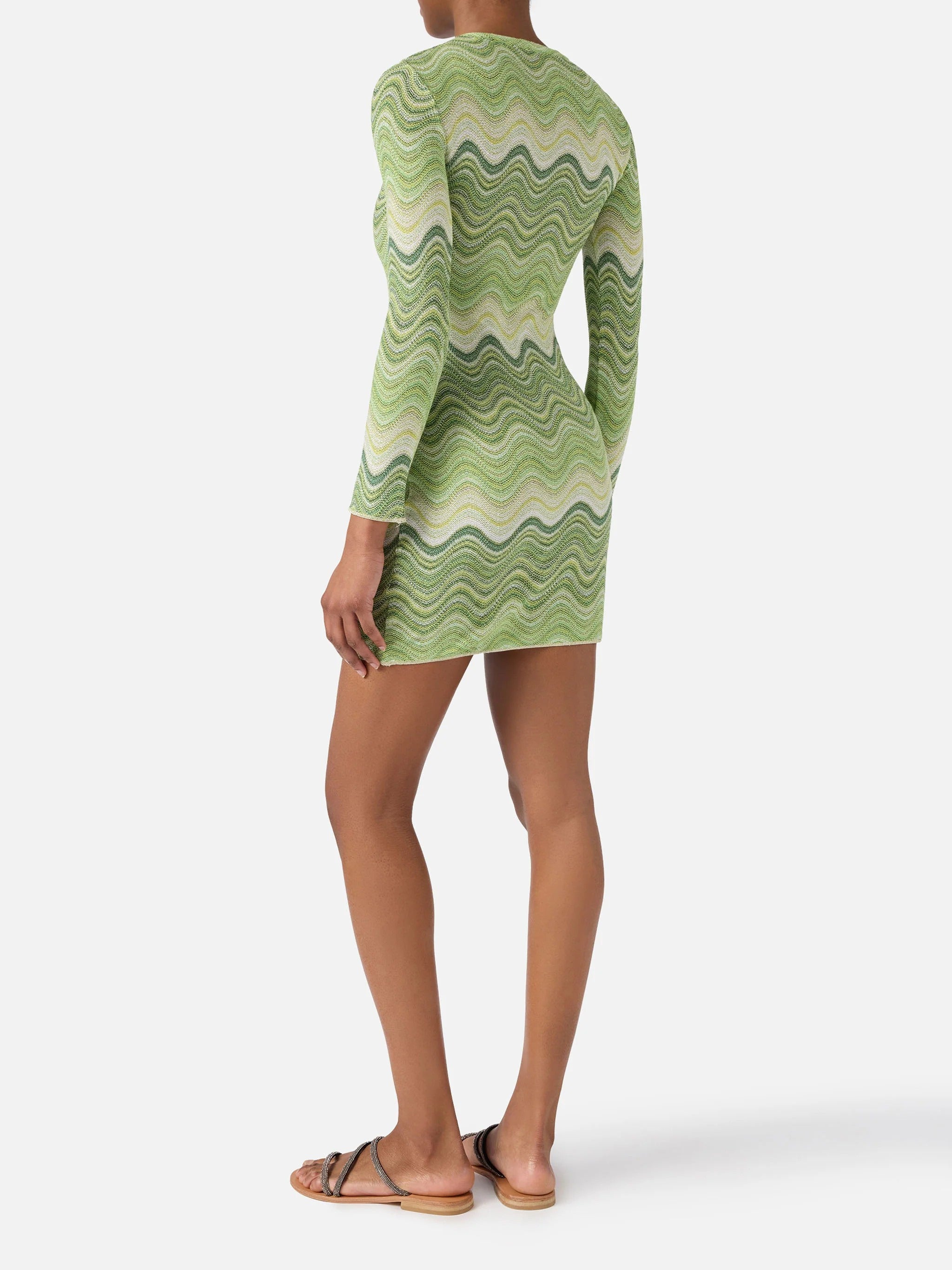 Fitted Mini Dress with Long Sleeves