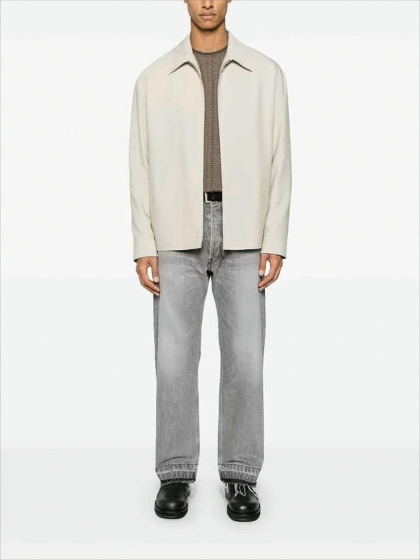 Boxy Silhouette Jacket With Subtle Texture And Star Accents