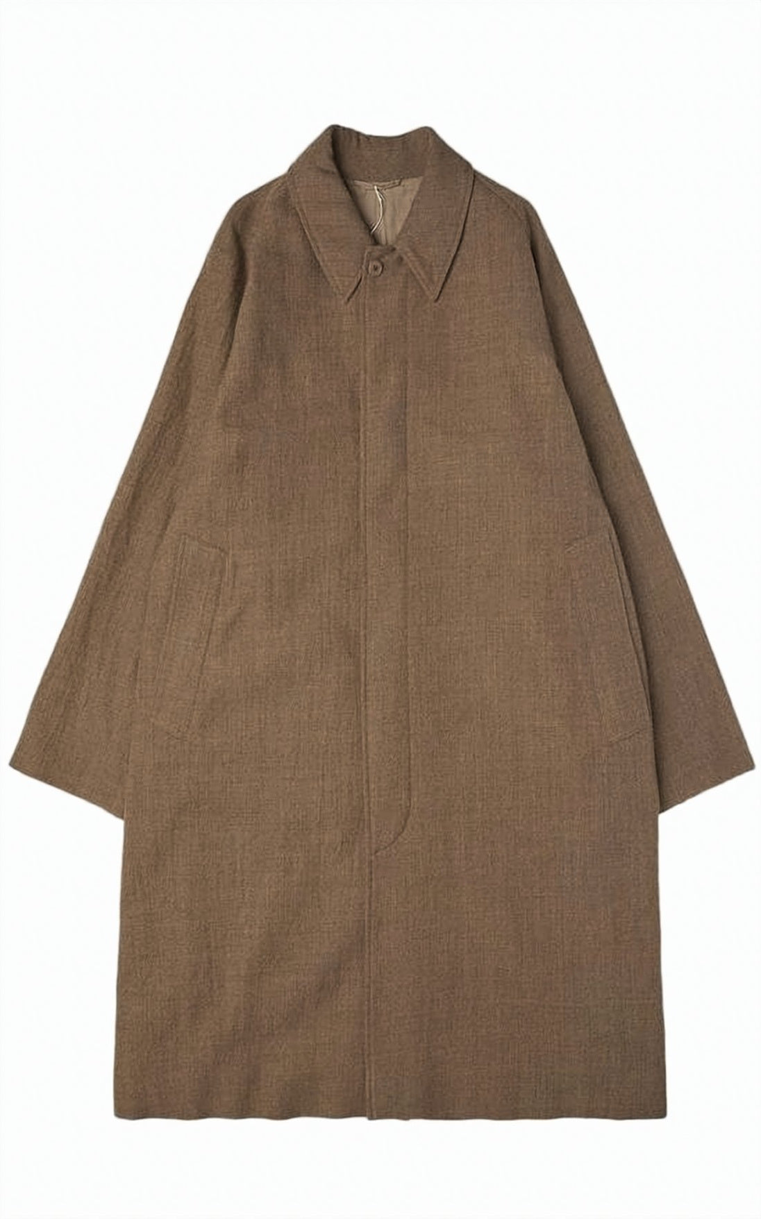 Textured Wool Jacket with Classic Collar