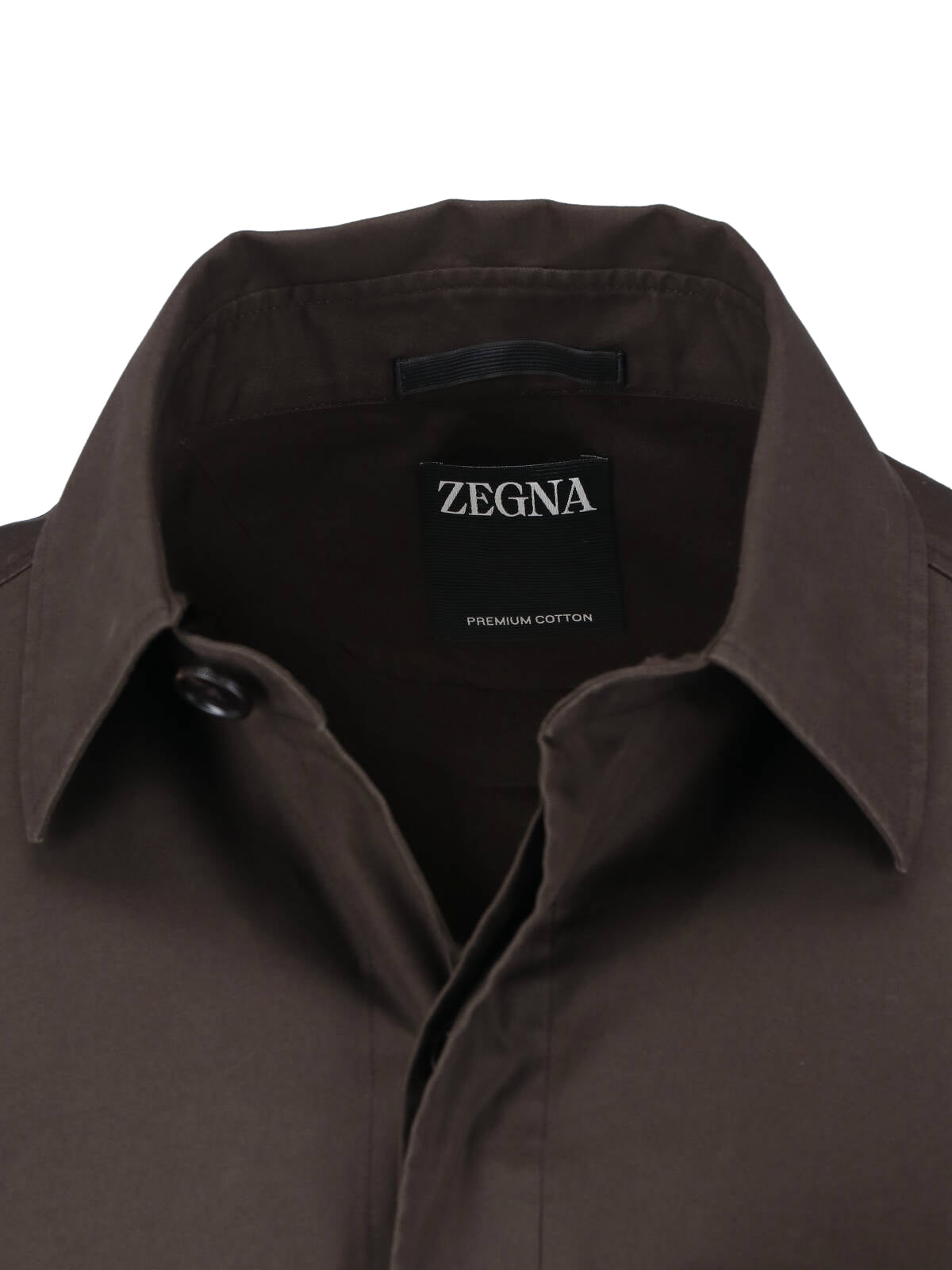 Brown Structured Tailored Silhouette Shirt