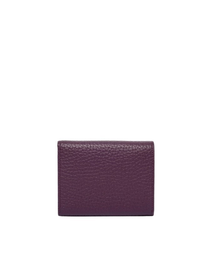 Envelope-Style Textured Leather Wallet With Rfid Protection