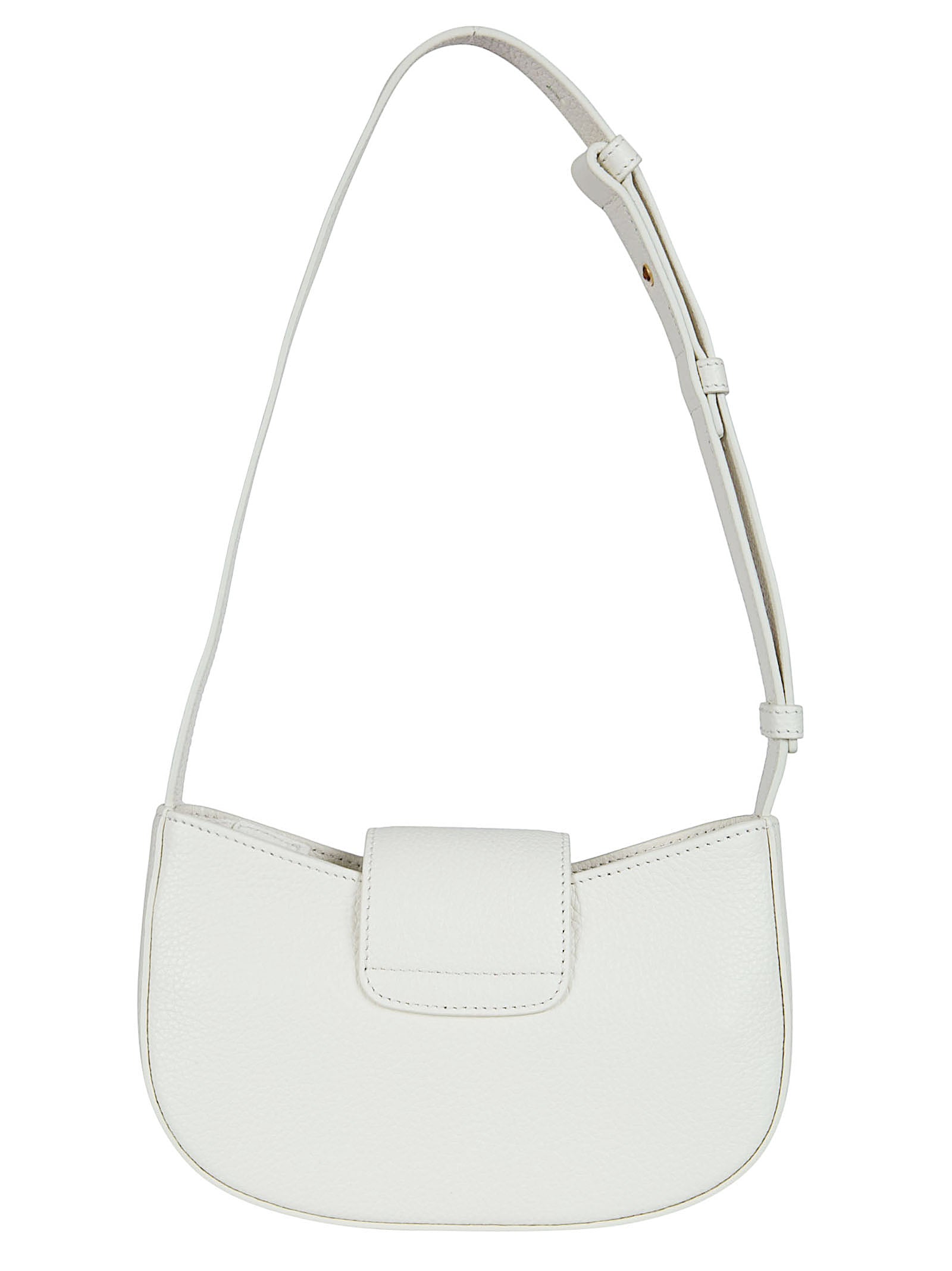 Structured Shoulder Bag with Gold-Tone Gancini Detail