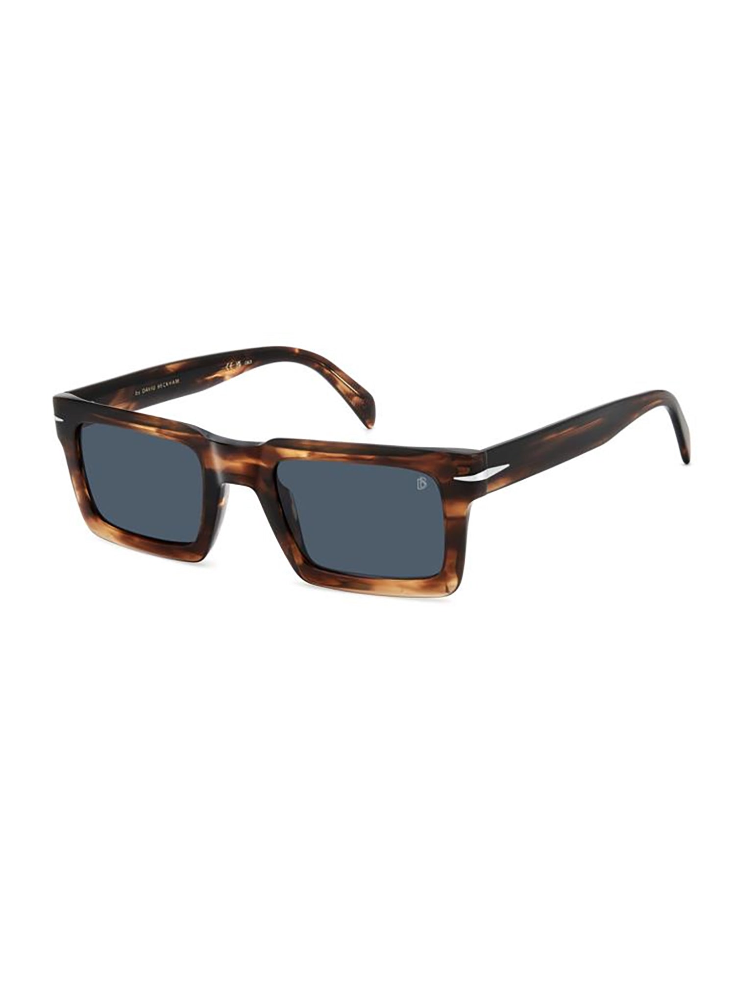 Bold Rectangular Tortoiseshell Sunglasses With Dark Lenses