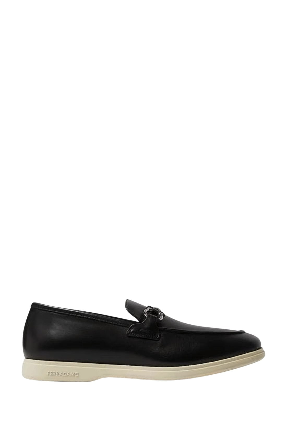 Calf Leather Loafers with Metal Bit Detail