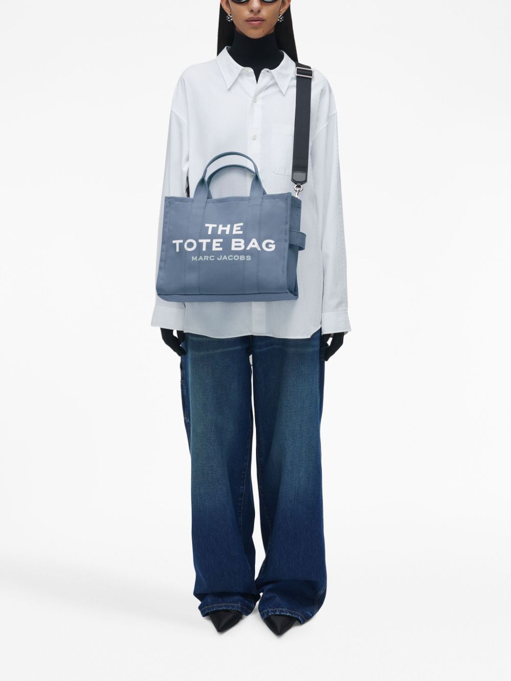 Medium Tote Bag with Logo Print