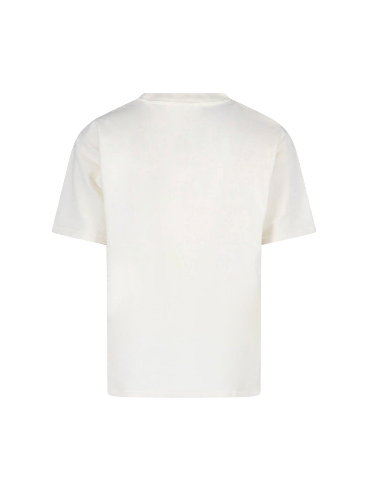 Minimalist White T-Shirt With Crew Neckline