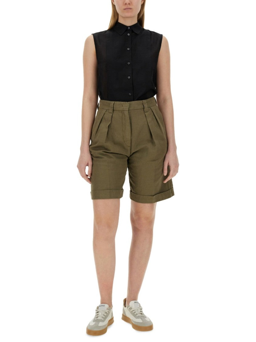 Sleeveless Silk Blend Shirt