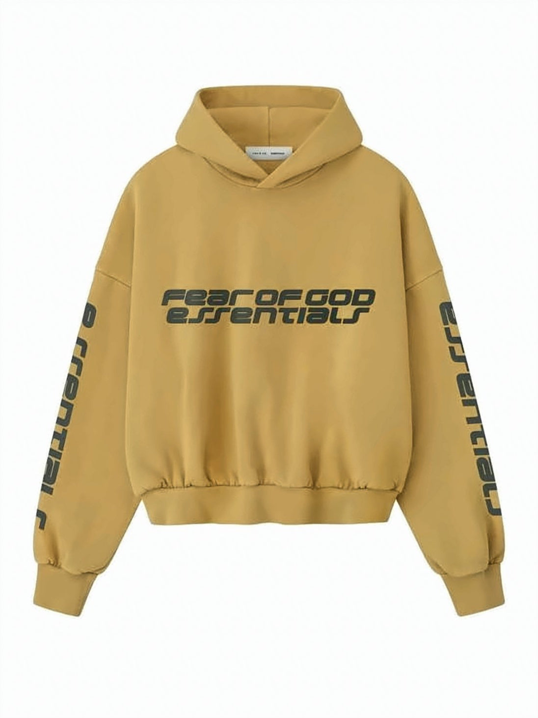 Cropped Hoodie with Bold Logo