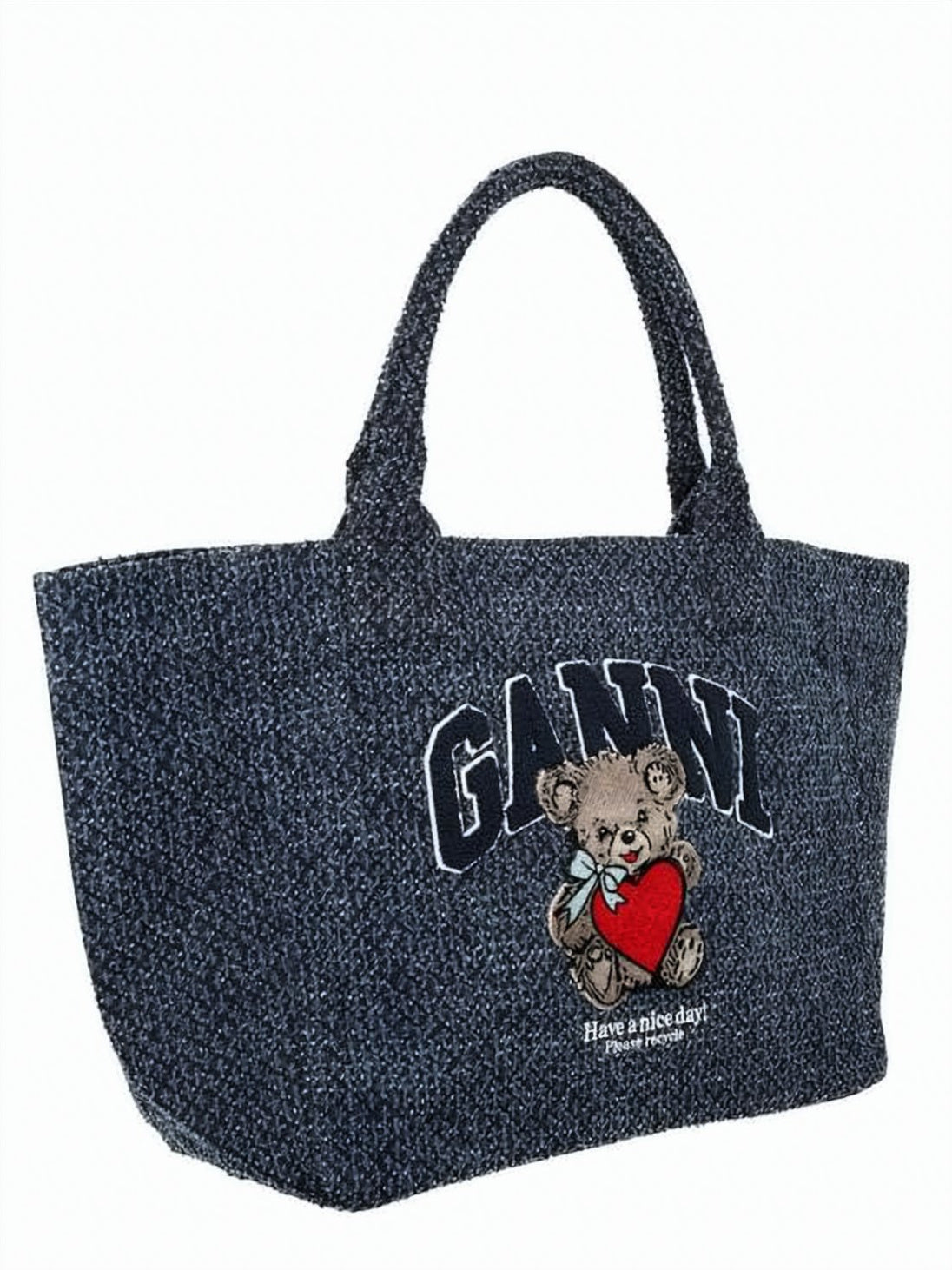Textured Fabric Shoulder Bag