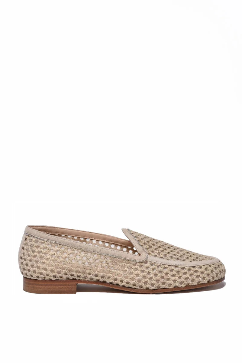 Rope Moccasin Suede - Beige