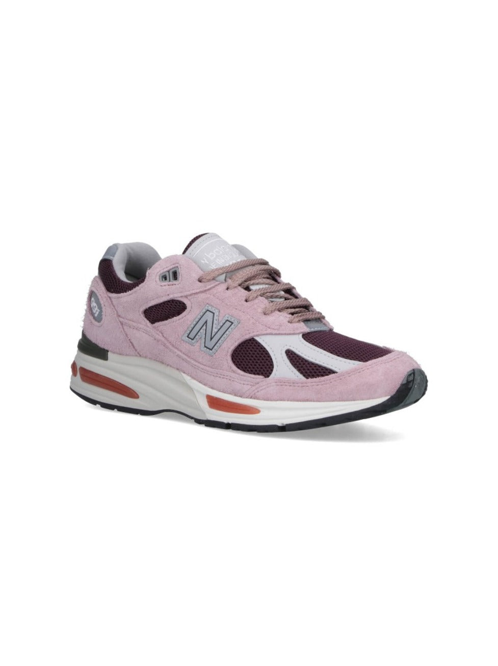 Suede And Mesh Sneakers With Iconic Branding And Textured Accents