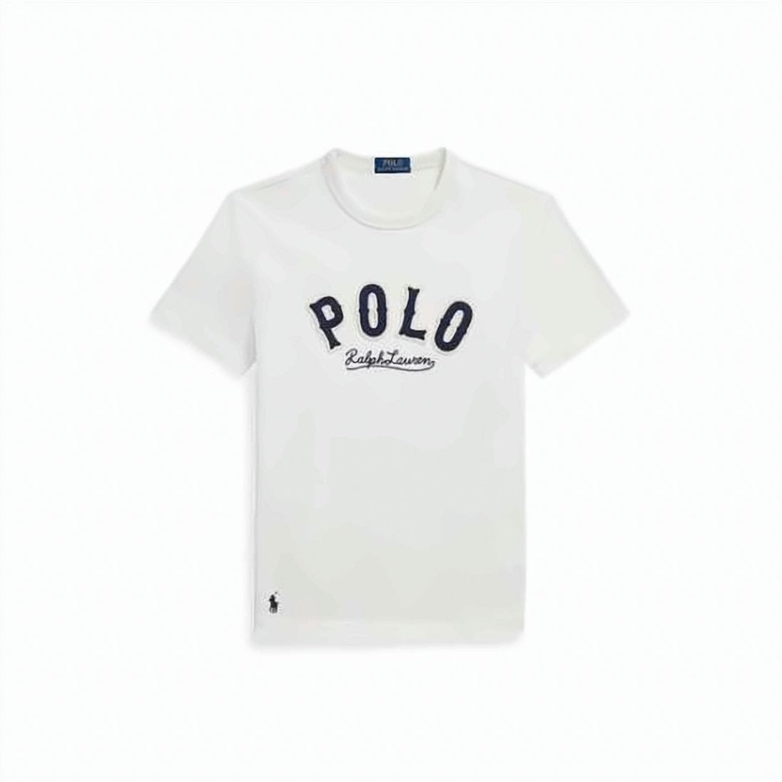 Short-Sleeve T-Shirt with Arched Lettering