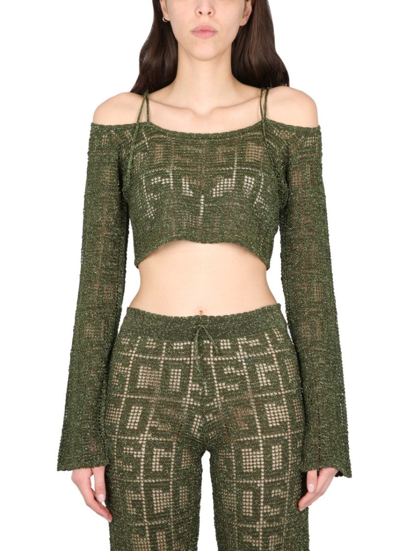 Monogram Macrame Top