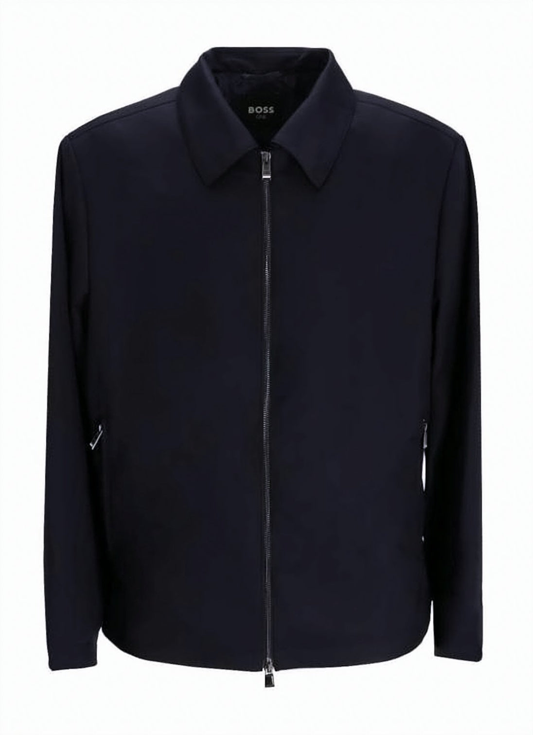 Wool Jacket with Clean Zipper Closure