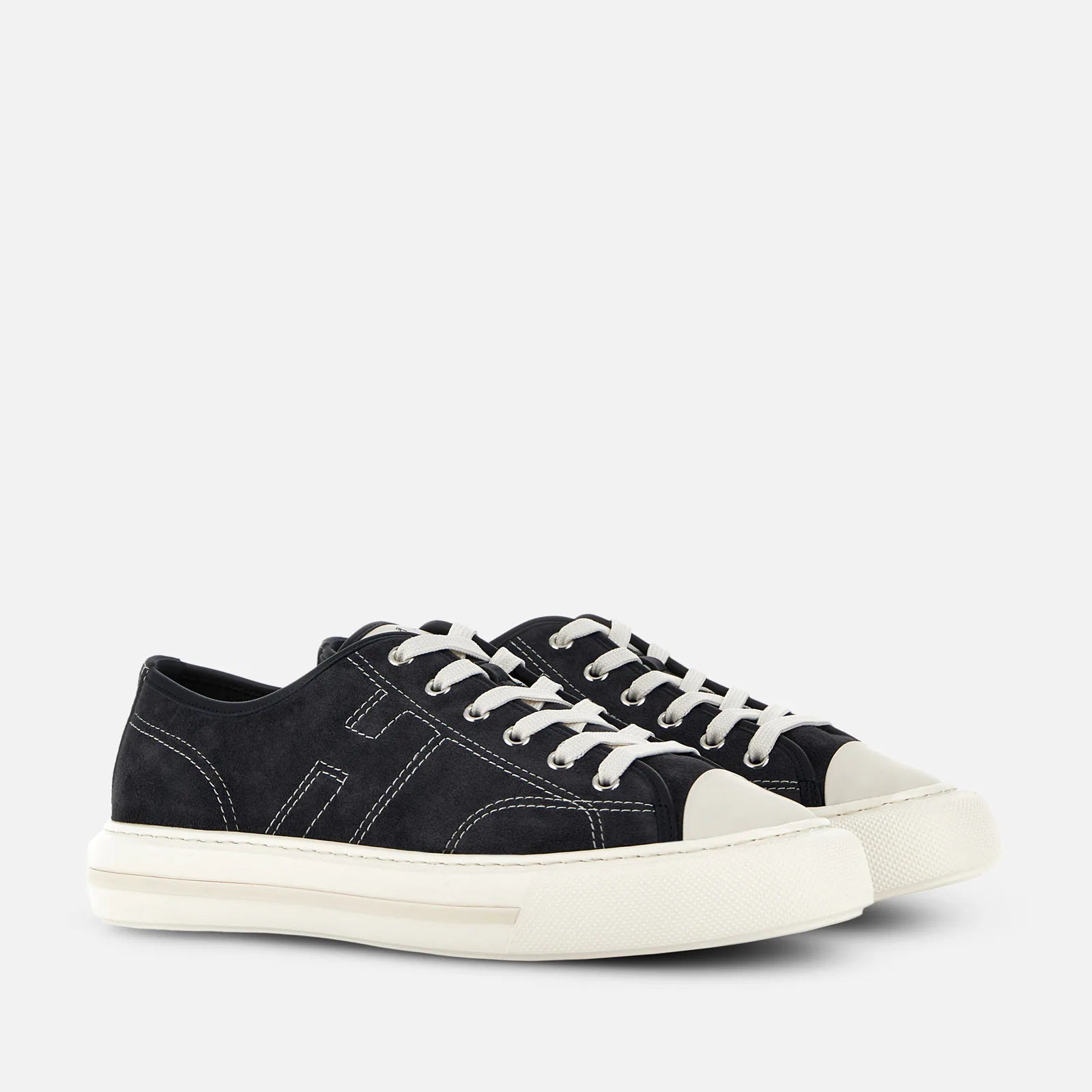 H691 Allacciato H Cuciture Sneakers in Blue