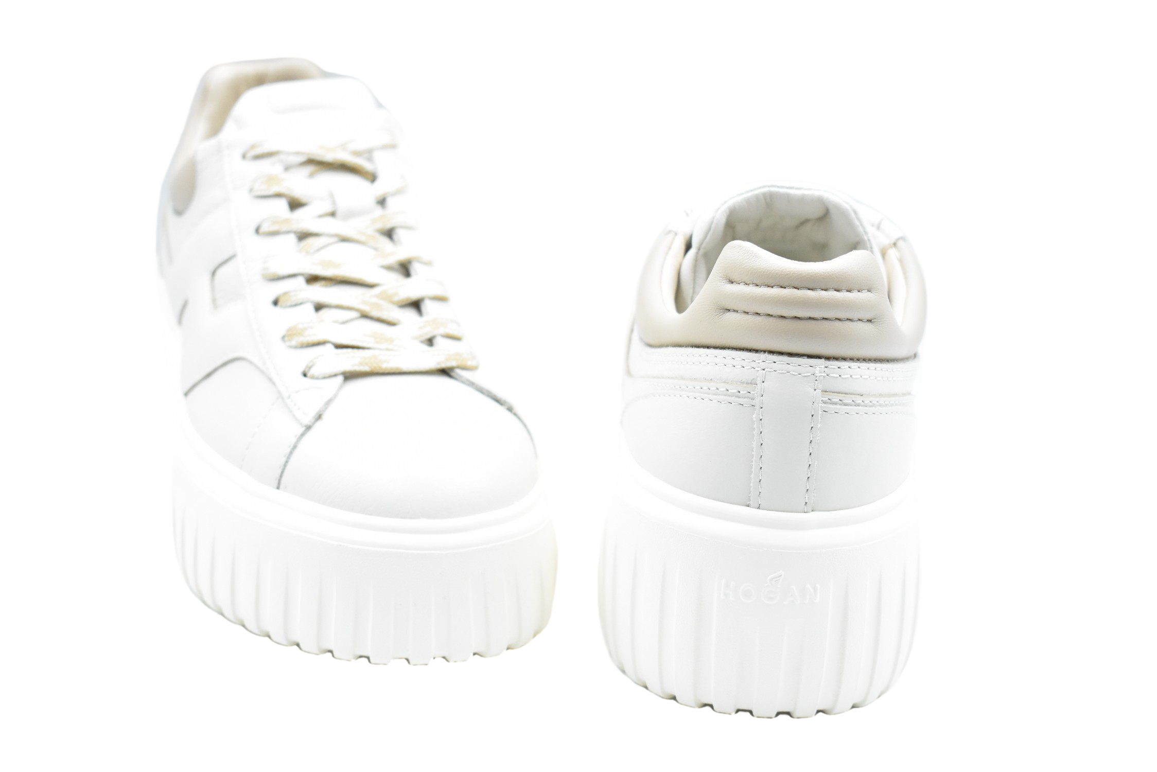 Versatile H-Stripes Platform Sneakers