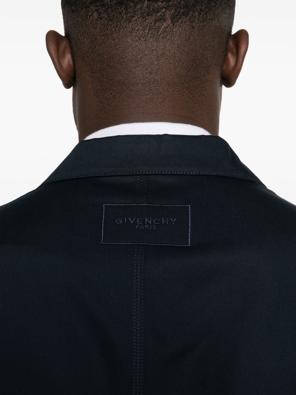 Tailored Silk-Nylon Blend Jacket With Classic Lapel