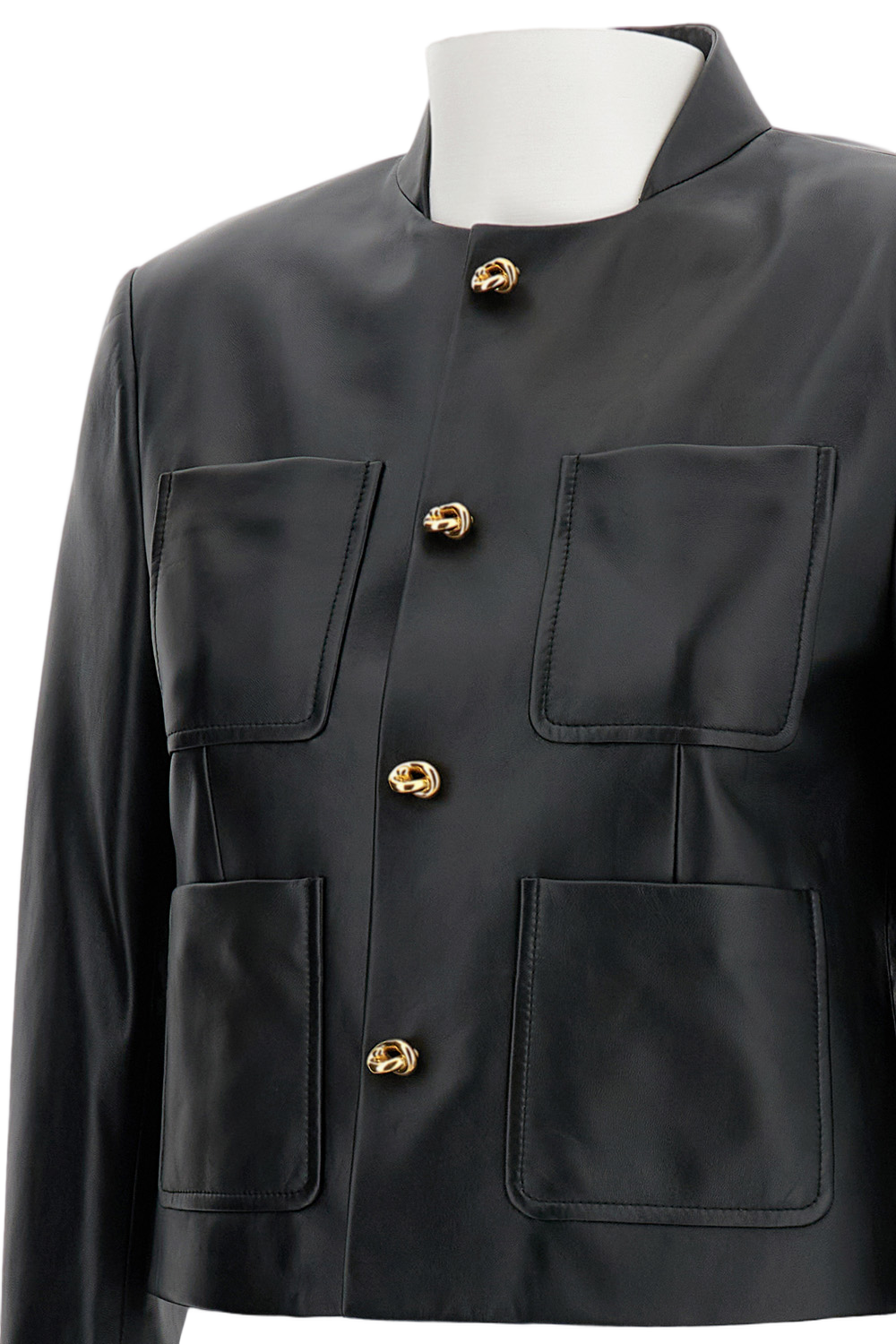 Soft Lambskin Cropped Jacket