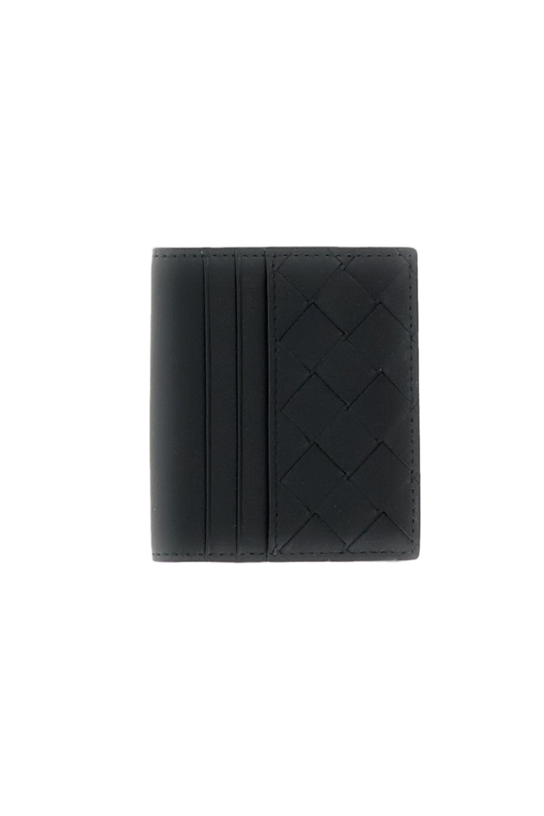 Intrecciato Leather Wallet with Card Slots
