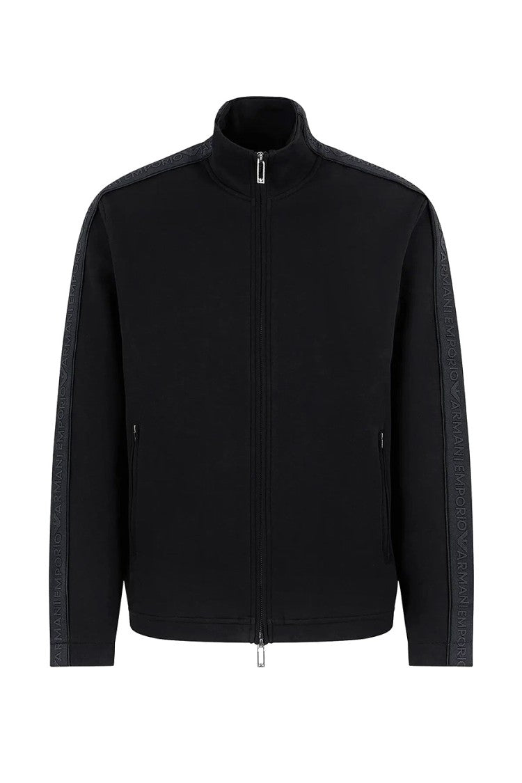 High-Quality Zip-Up Sweatshirt with Iconic Branding and Fit