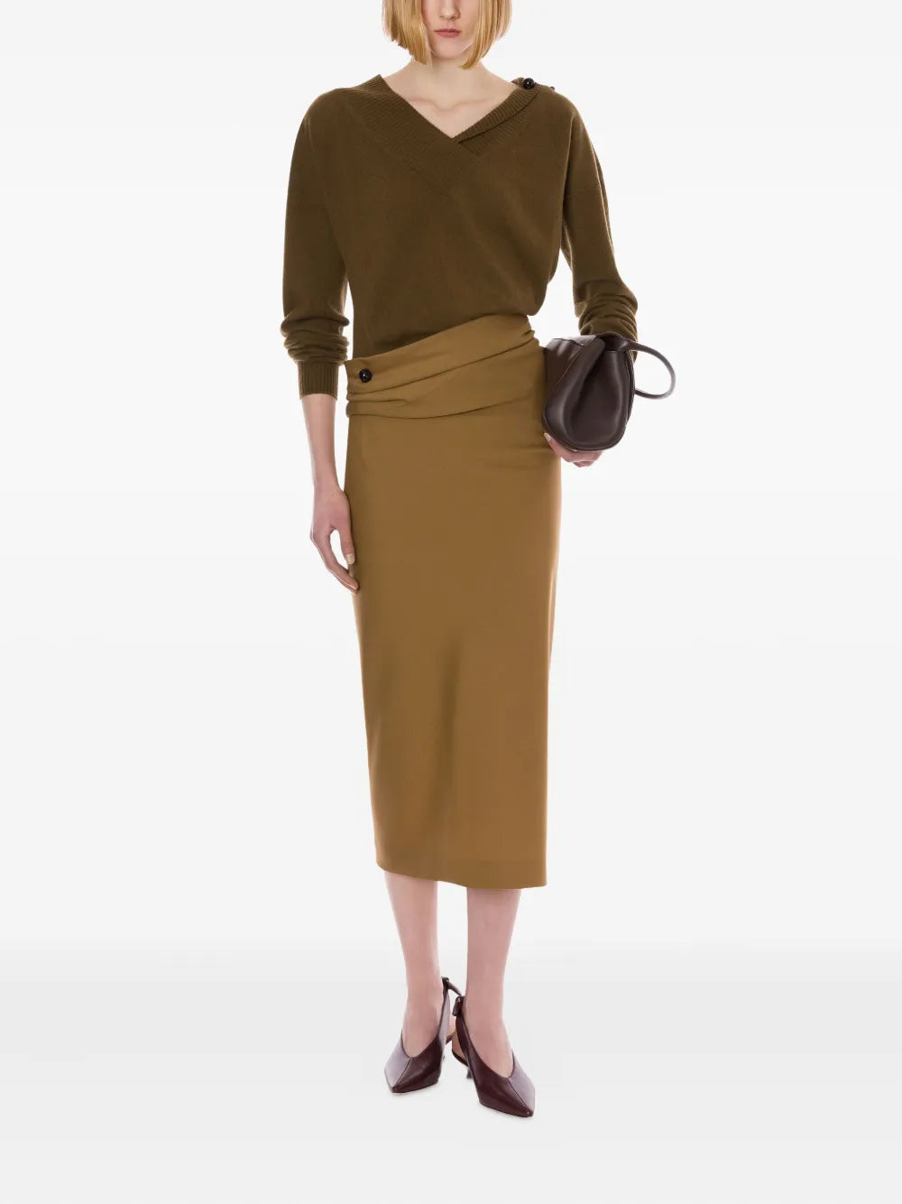 Flowing Silhouette Skirt with Soft Drape