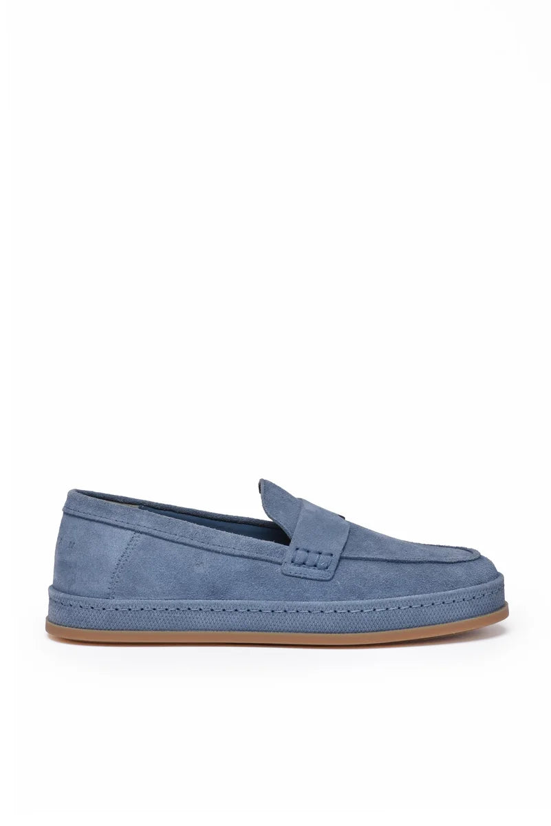 Suede Loafer - Blue
