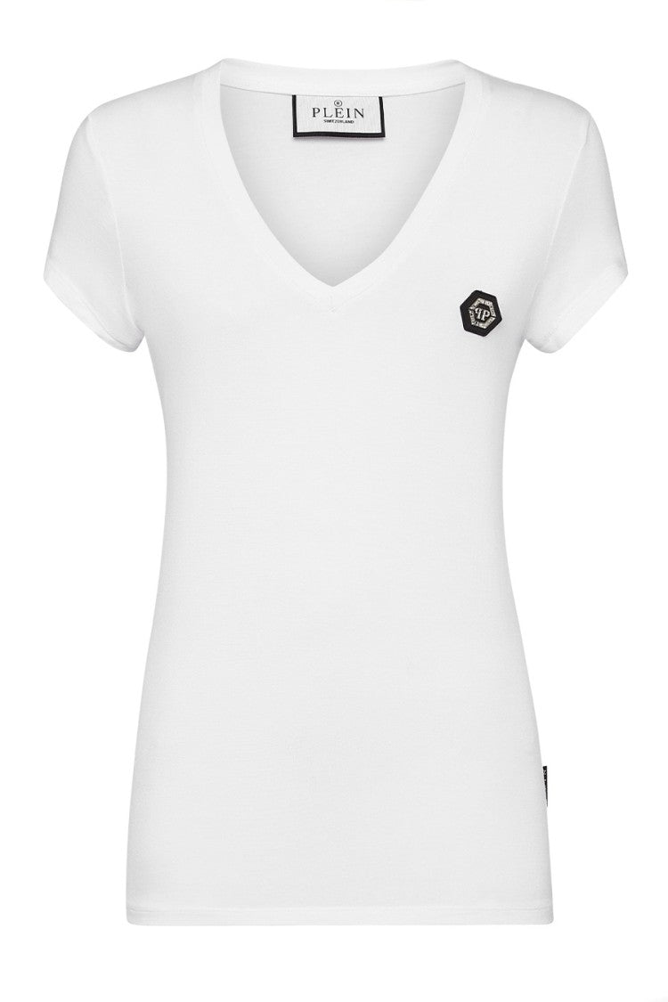 White V-Neck T-Shirt