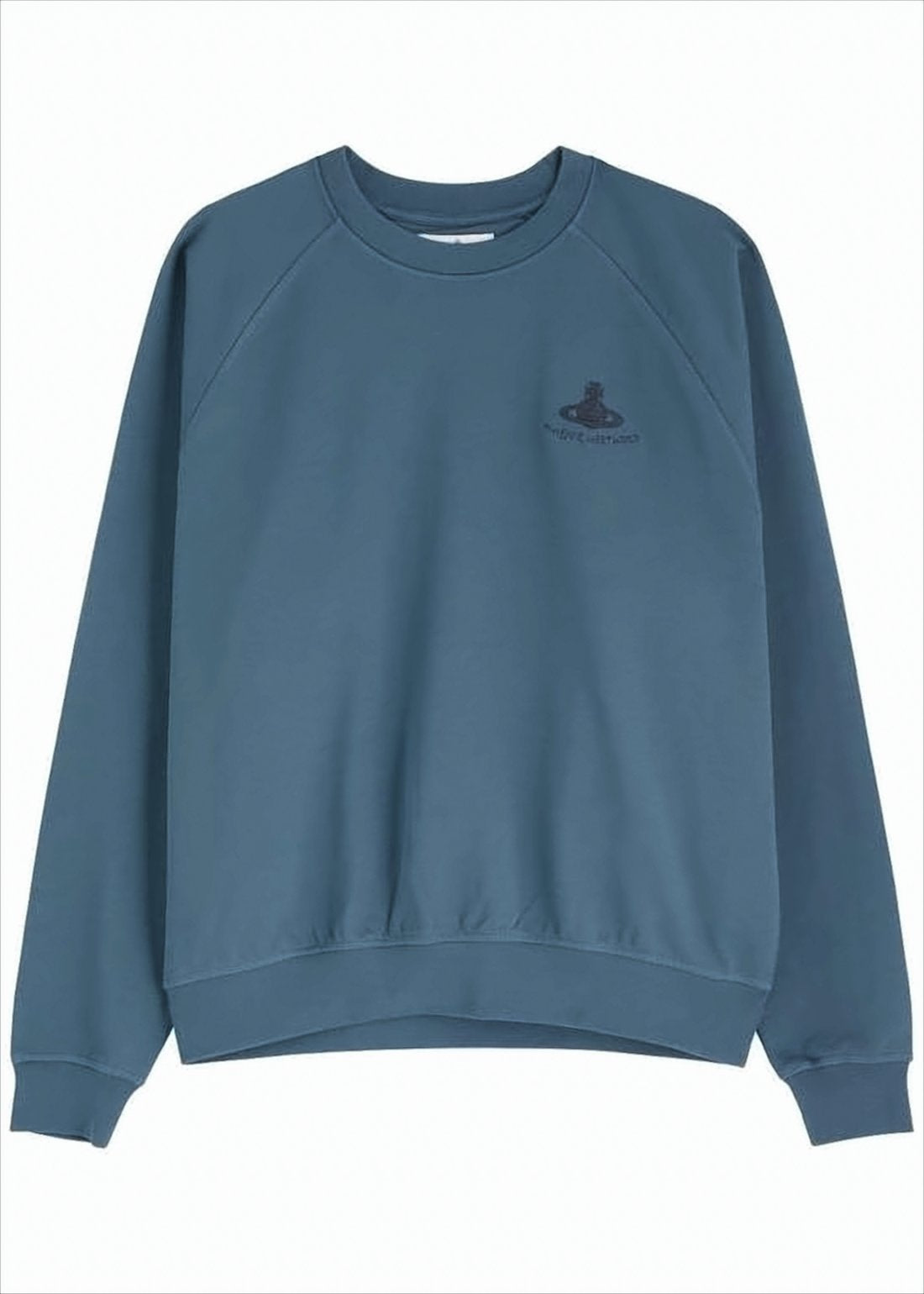 Relaxed-Fit Long-Sleeved Sweatshirt with Ribbed Cuffs