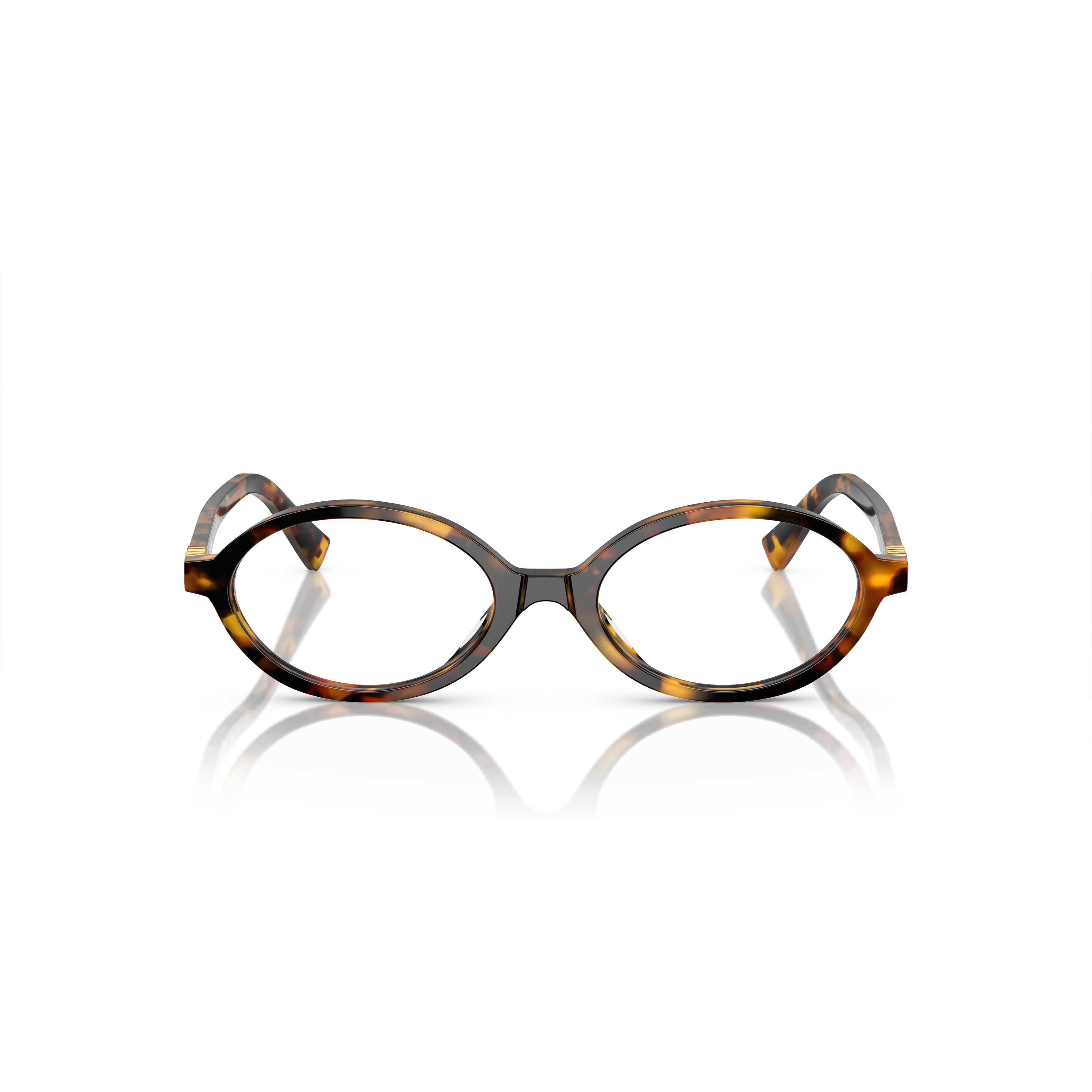 0mu 01xv Tortoiseshell Oval Sunglasses with Glossy Acetate Finish