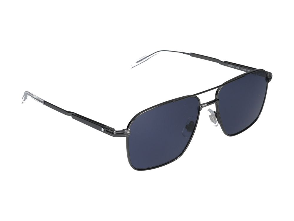 Sunglasses Montblanc MB0278S 003 ruthenium ruthenium blue 56/16/145