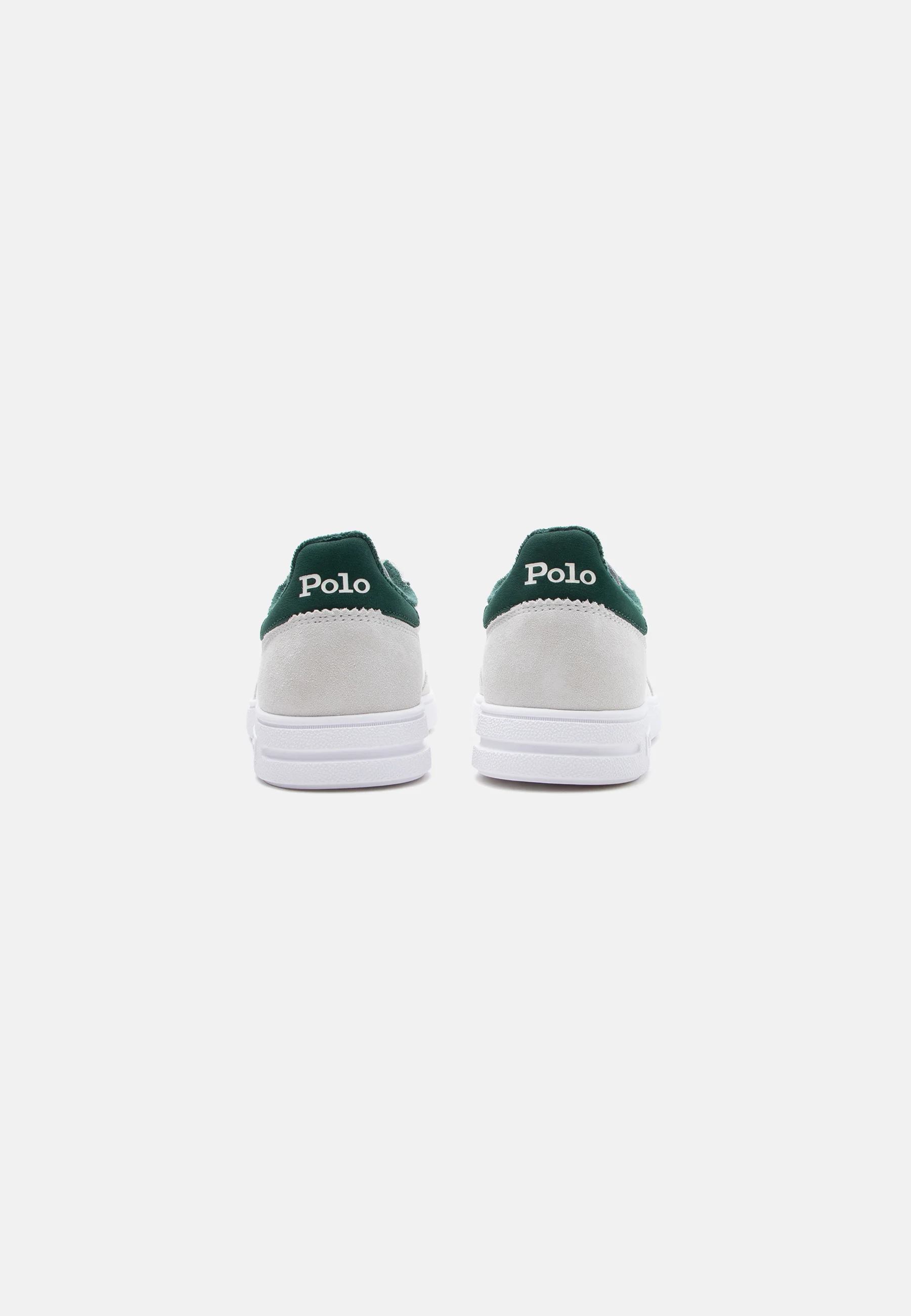 Low-Top White Leather Sneakers with Suede Overlays