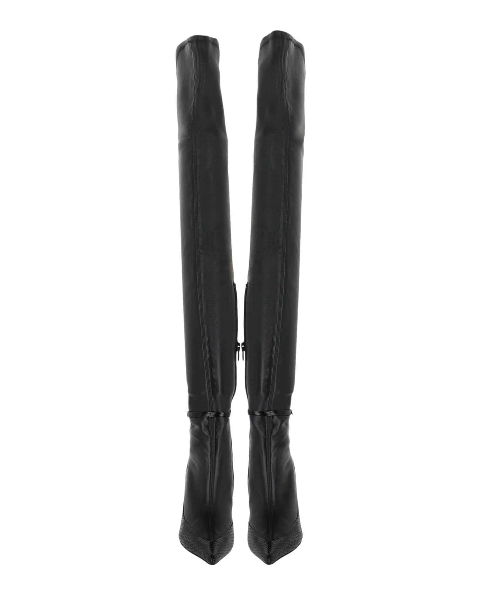 Raven Over-The-Knee Boots In Leather