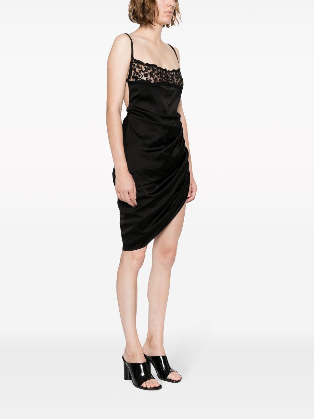 Brodée Satin Minidress